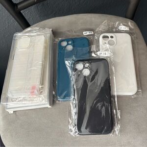 iPhone 15 Cases w Screen Protectors